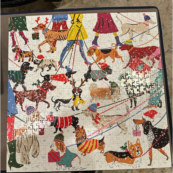 Winter Dogs 500 piece puzzle.  So fun! - Picture 1 of 5